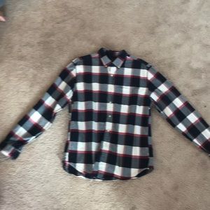 Navy and Red Checkered Shirt